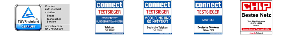 Unsere Testsiegel für geprüfte Qualität und Leistung - Beucom Telekomshop