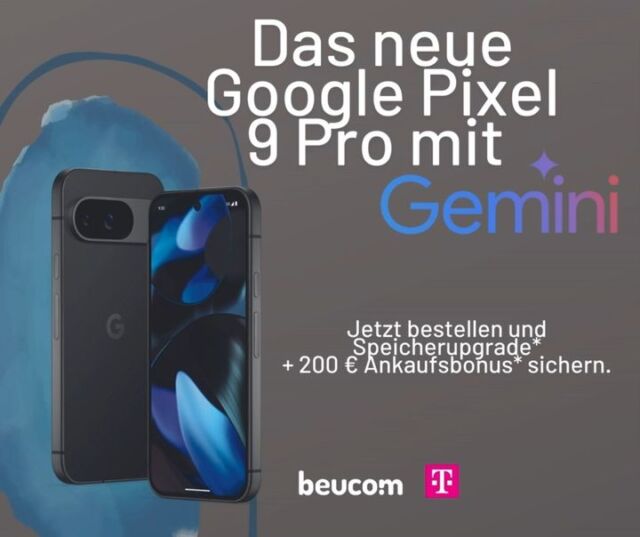 Das neue Google Pixel 9 - Fasziniert immer wieder. ✨

✅Innovatives Kamerasystem
✅Die besten AI-Funktionen
✅7 Jahre Pixel Feature Drops
✅ Robustes Design für Langlebigkeit.

Beim Kauf des Google Pixel 9 erhältst du ohne Aufpreis ein Speicherplatz-Upgrade für dein neues Gerät. Angebot endet am 05.09.2024.*

Sprich uns an und sichere dir dein neues lieblings Smartphone! 
.
.
.
#google #googlepixel #googlepixel9 #pixel #googlephone #neuheit #neu #smartphone #ki #gemini #kigestützt #smart #kiassistent #magenta #magentaerleben #magentamobil #telekom #telekomerleben #beucom #hagen #angebot #angebotdestages