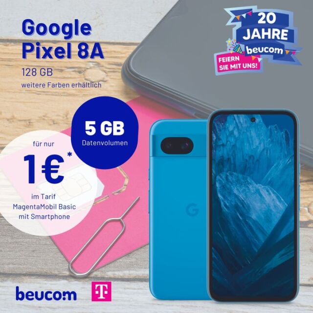 Für alle die nicht viel benötigen und trotzdem alles haben wollen 🤝

Mit dem Google Pixel 8A bekommst du zum kleinen Preis alles was ein Smartphone braucht. 

✅ Magischer Editor - Fotos direkt auf dem Smartphone bearbeiten
✅ Magischer Audio-Radierer - Videos mit optimiertem Ton
✅ Einfach Einkreisen und Suchen - Mit Circle to Search
✅ Intelligenter Akku und Extrem-Energie-Sparmodus

Dieses und noch mehr Angebote bekommst du bei uns!
Für eine unverbindliche Beratung vor Ort gehts hier lang ➡ https://shopseite.telekom.de/west/hagen/mittelstr-1
Für den direkten Kontakt per WhatsApp oder Telefon: 02331-37646-100

Wir freuen uns auf dich! 🥳